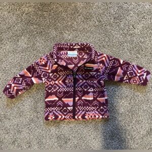 Fleece Columbia Zip Up 3-6 mo